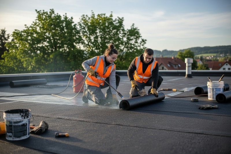 Flat Roof Tar Repair